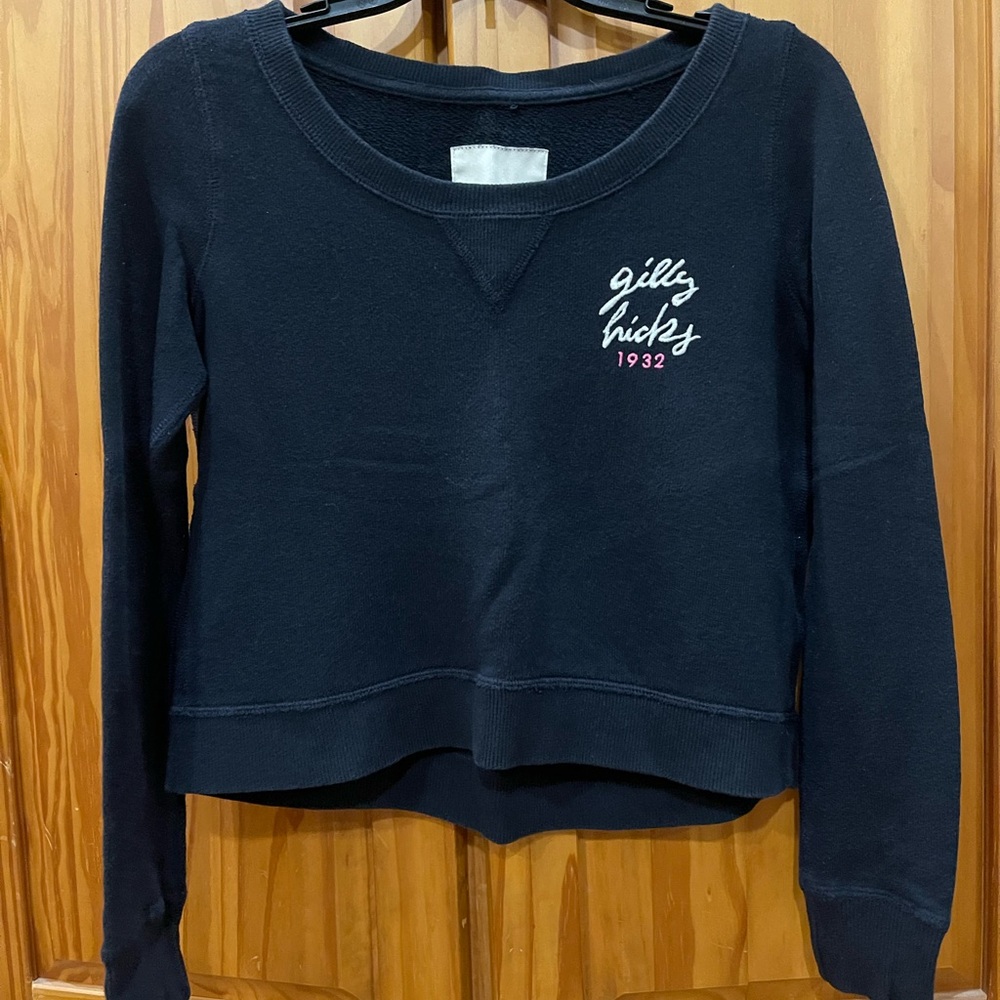 Y2K Gilly Hicks Dark Blue Knit Top